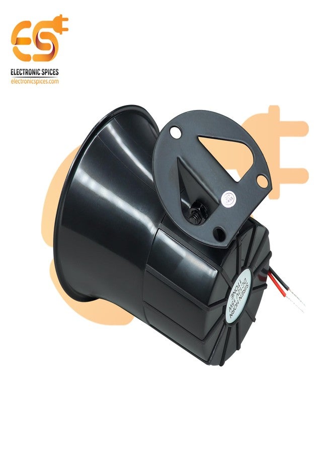 إلكترونيك سبايسس نظام إنذار ضد السرقة من Electronic Spices، يعمل بجهد 12 فولت وقوة صوت عالية 110 ديسيبل، مناسب للأمان الخارجي، بمدى صوت يصل إلى 200 متر (أسود). - Image 5